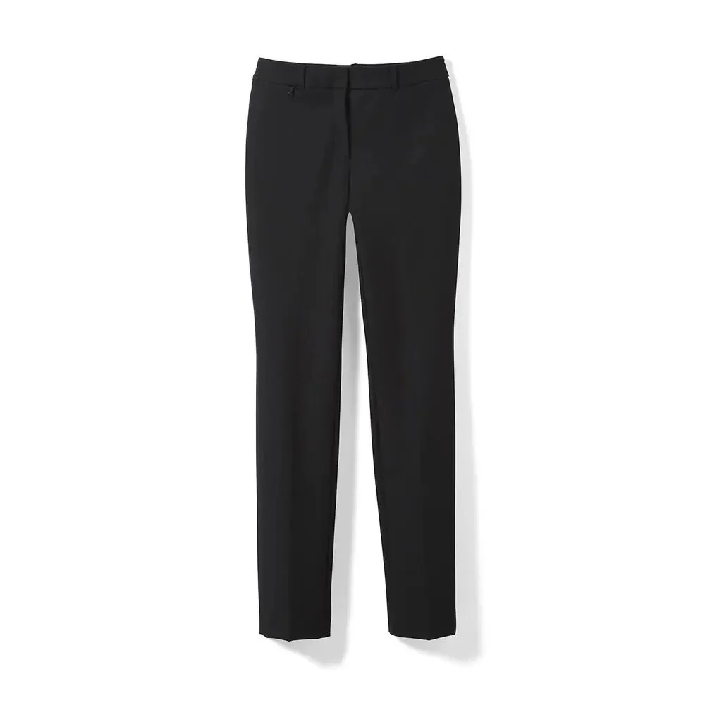 WHBM Elle Slim Trouser Comfort Stretch Pants black sz 12 new $99 WP104